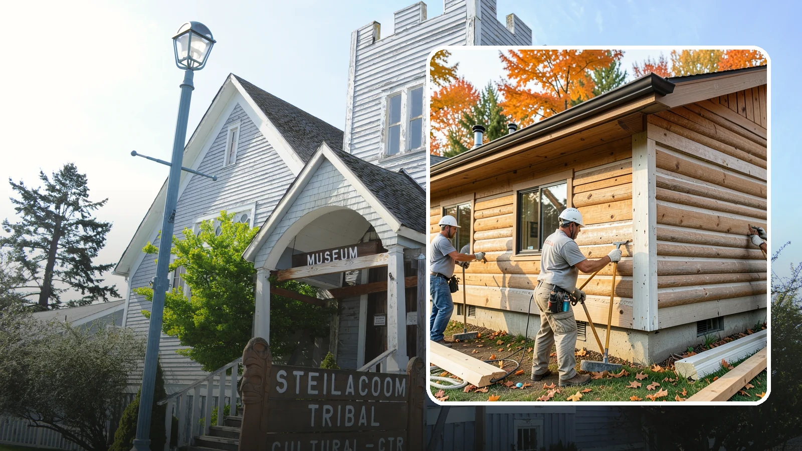 Log Siding Installation in Steilacoom, Pierce County, WA - We install log siding that gives homes an authentic cabin appearance without full log construction.