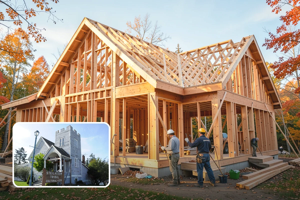 Log Siding Installation in Steilacoom, Pierce County, WA - Authentic cabin look on a standard framed home
