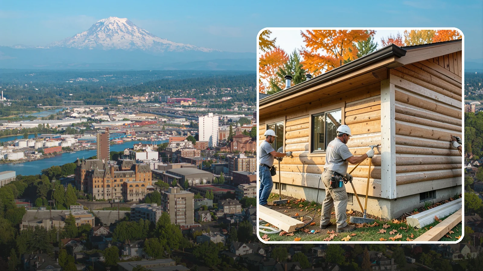 Log Siding Installation in Tacoma, Pierce County, WA - We install log siding that gives homes an authentic cabin appearance without full log construction.
