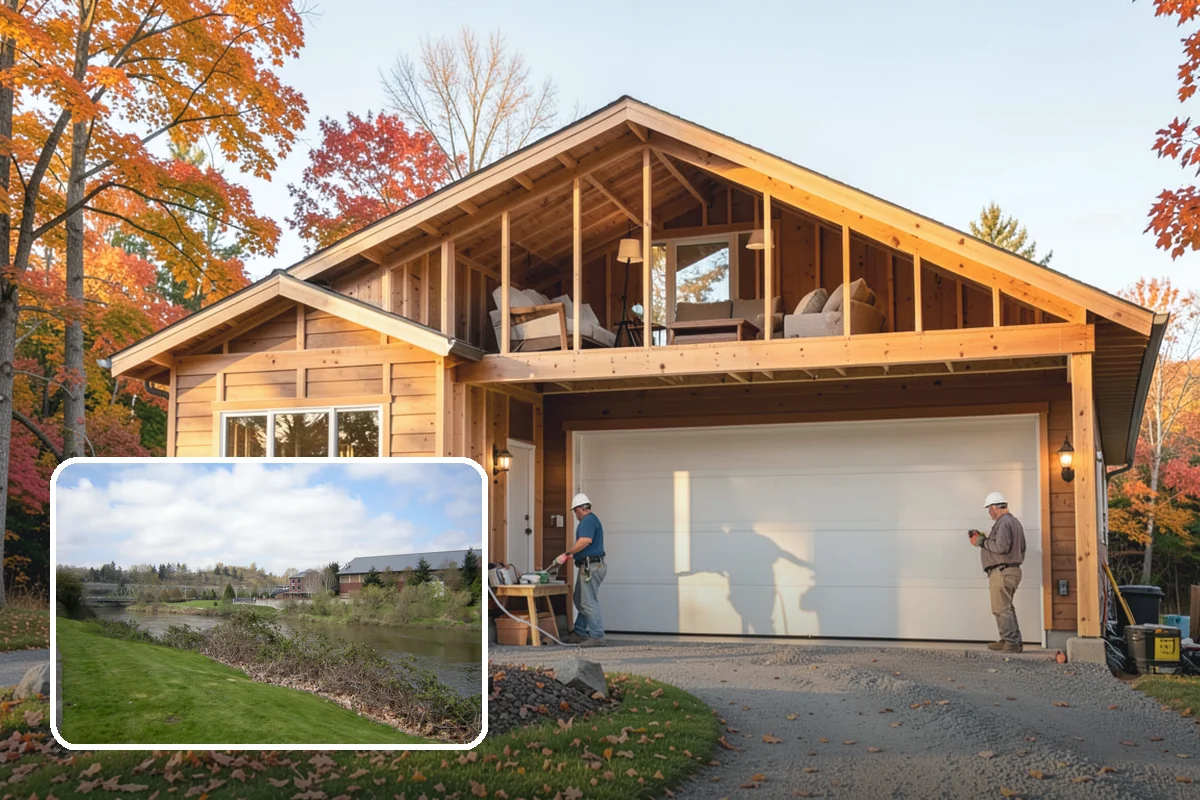 Log Siding Installation in Tukwila, King County, WA - Authentic cabin look on a standard framed home