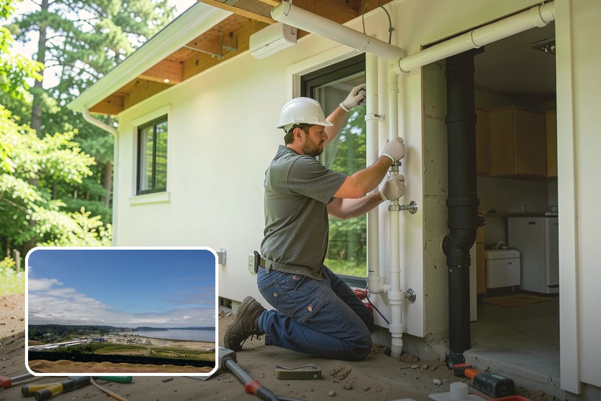 Log Siding Installation in University Place, Pierce County, WA - Authentic cabin look on a standard framed home