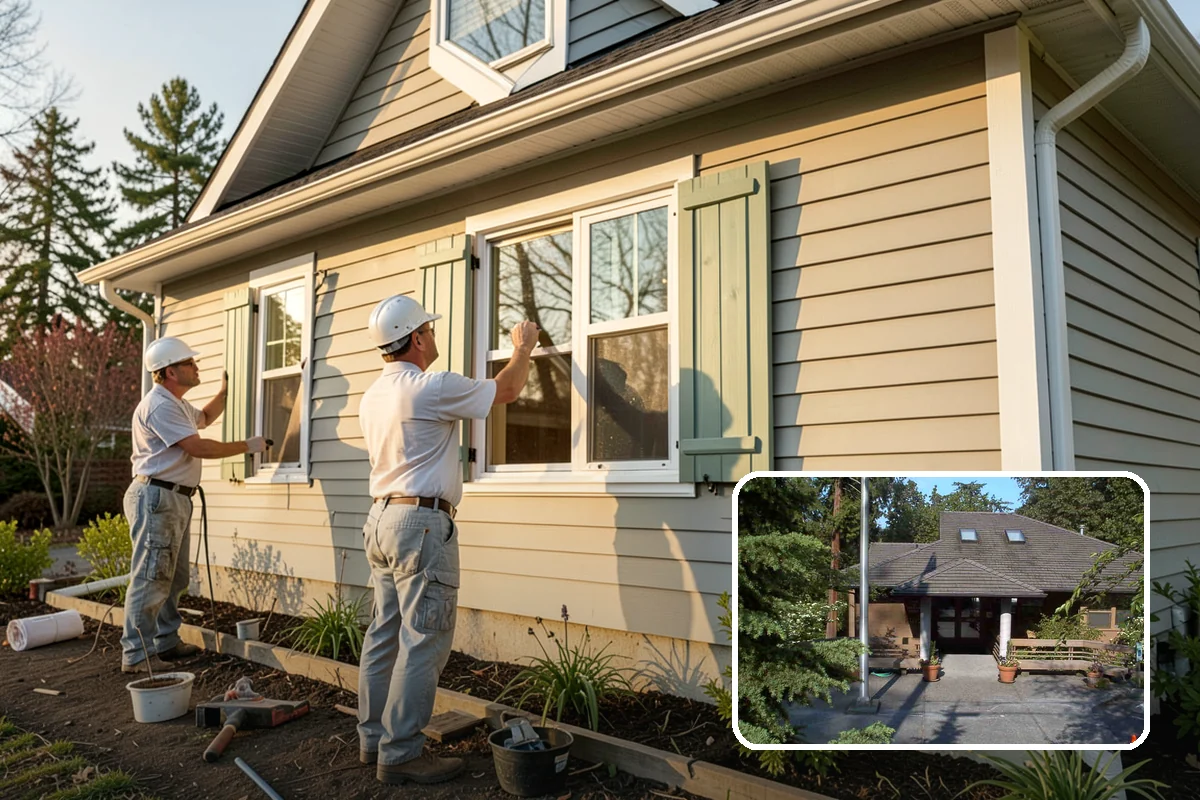 Log Siding Installation in Yarrow Point, King County, WA - Authentic cabin look on a standard framed home