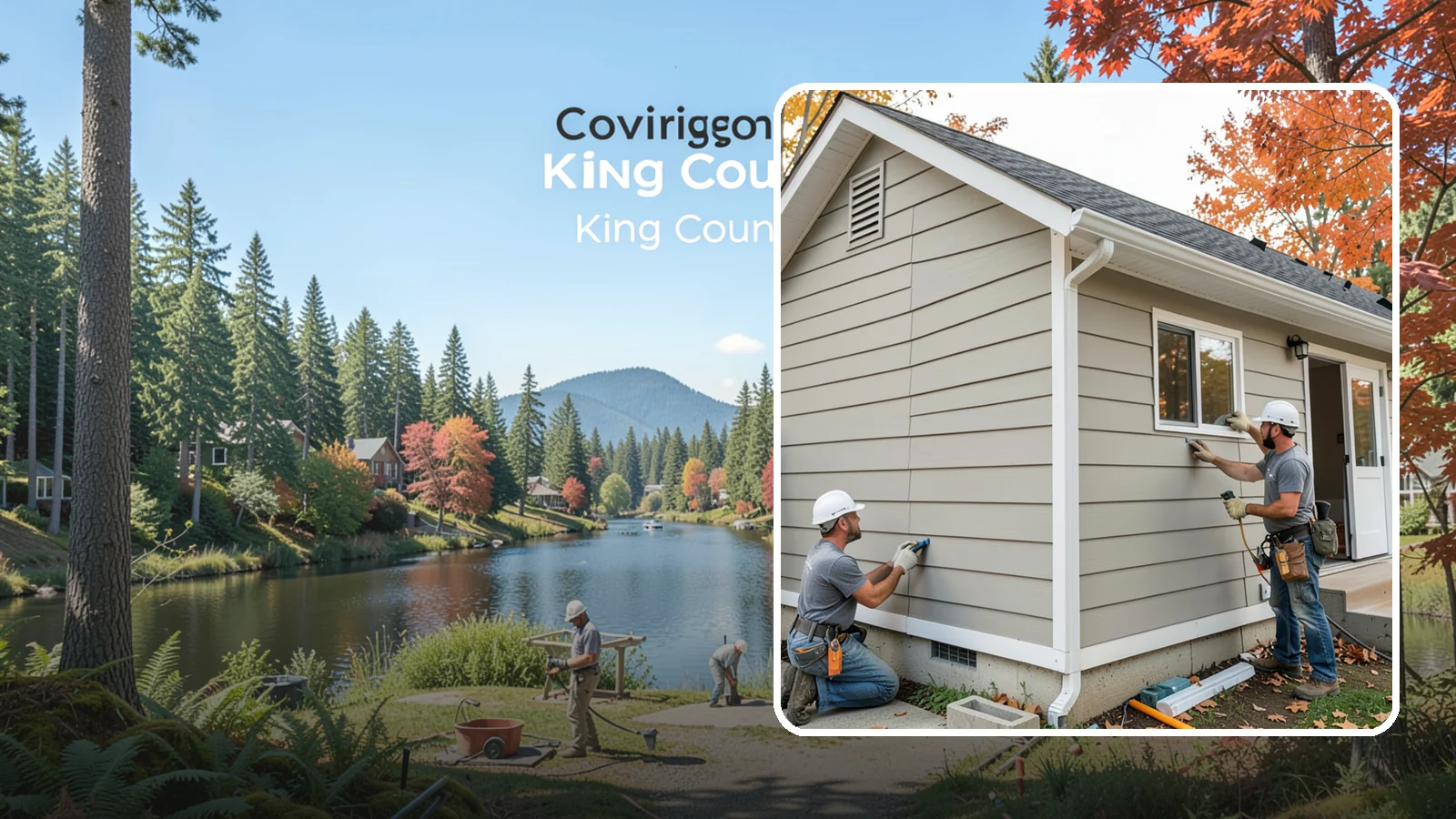 LP SmartSide Installation in Covington, King County, WA - We install LP SmartSide engineered siding, treated to withstand the moisture, fungus, and pests common to Puget Sound.
