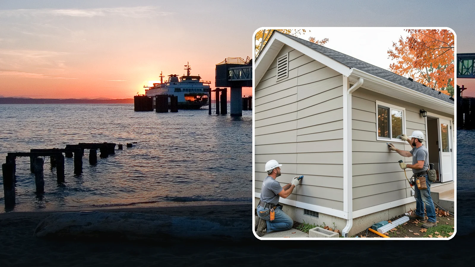 LP SmartSide Installation in Edmonds, Snohomish County, WA - We install LP SmartSide engineered siding, treated to withstand the moisture, fungus, and pests common to Puget Sound.
