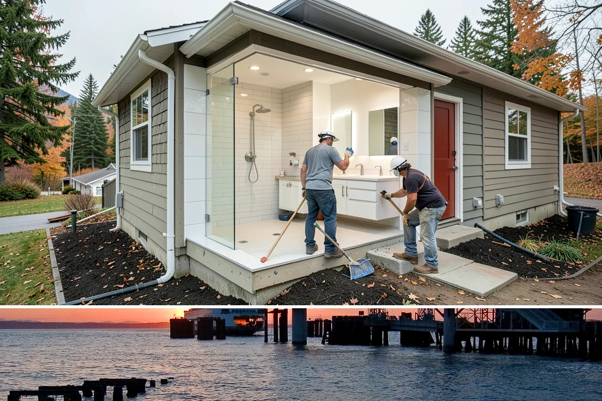 LP SmartSide Installation in Edmonds, Snohomish County, WA - We install LP SmartSide throughout the year, prioritizing dry spells so the primer and paint bond cleanly.