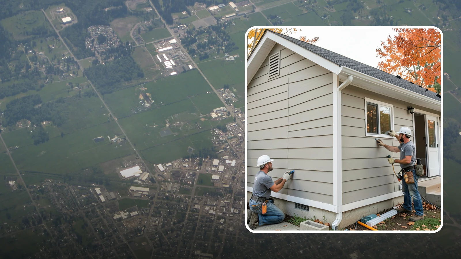 LP SmartSide Installation in Enumclaw, King County, WA - We install LP SmartSide engineered siding, treated to withstand the moisture, fungus, and pests common to Puget Sound.
