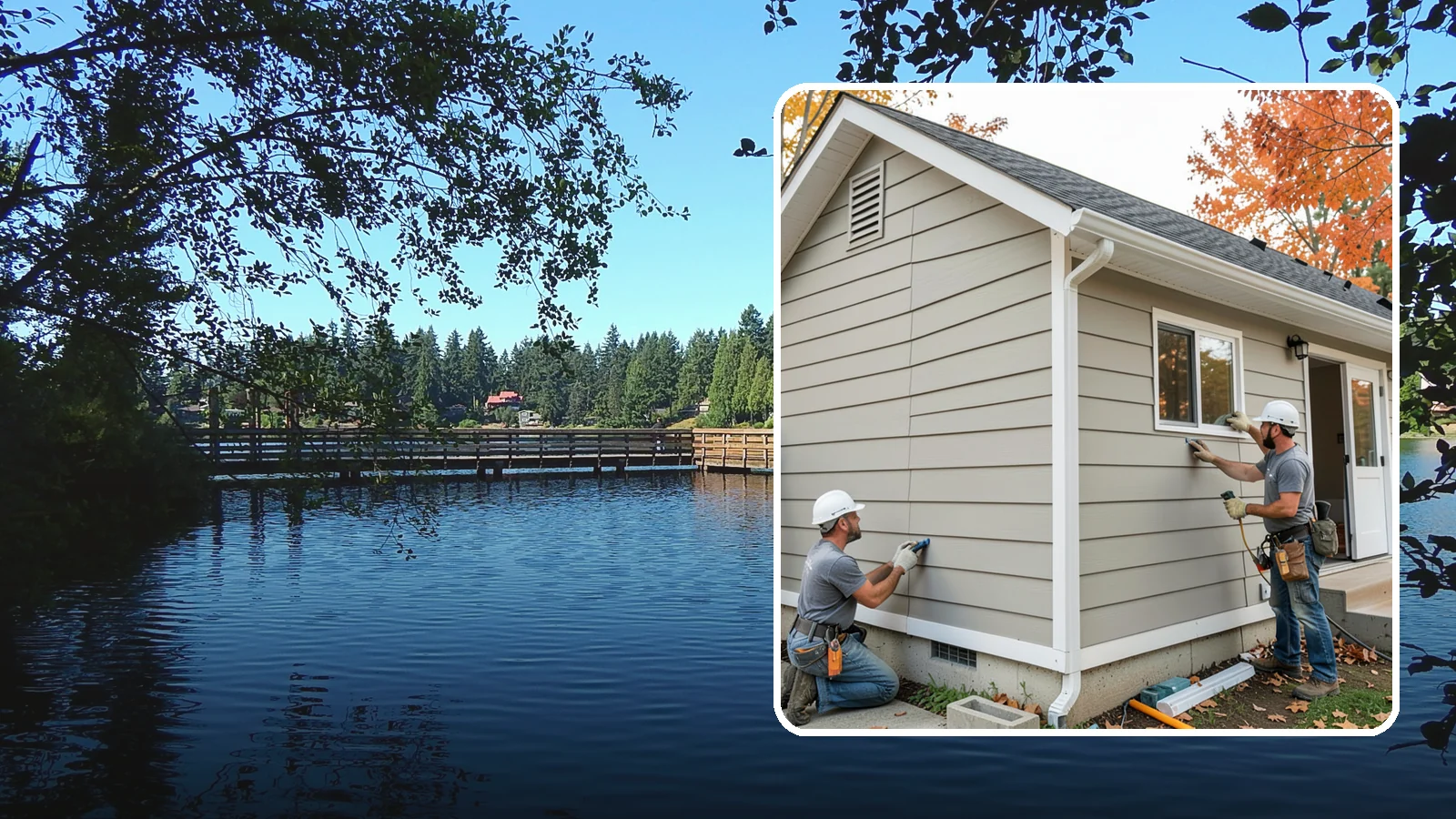 LP SmartSide Installation in Federal Way, King County, WA - We install LP SmartSide engineered siding, treated to withstand the moisture, fungus, and pests common to Puget Sound.