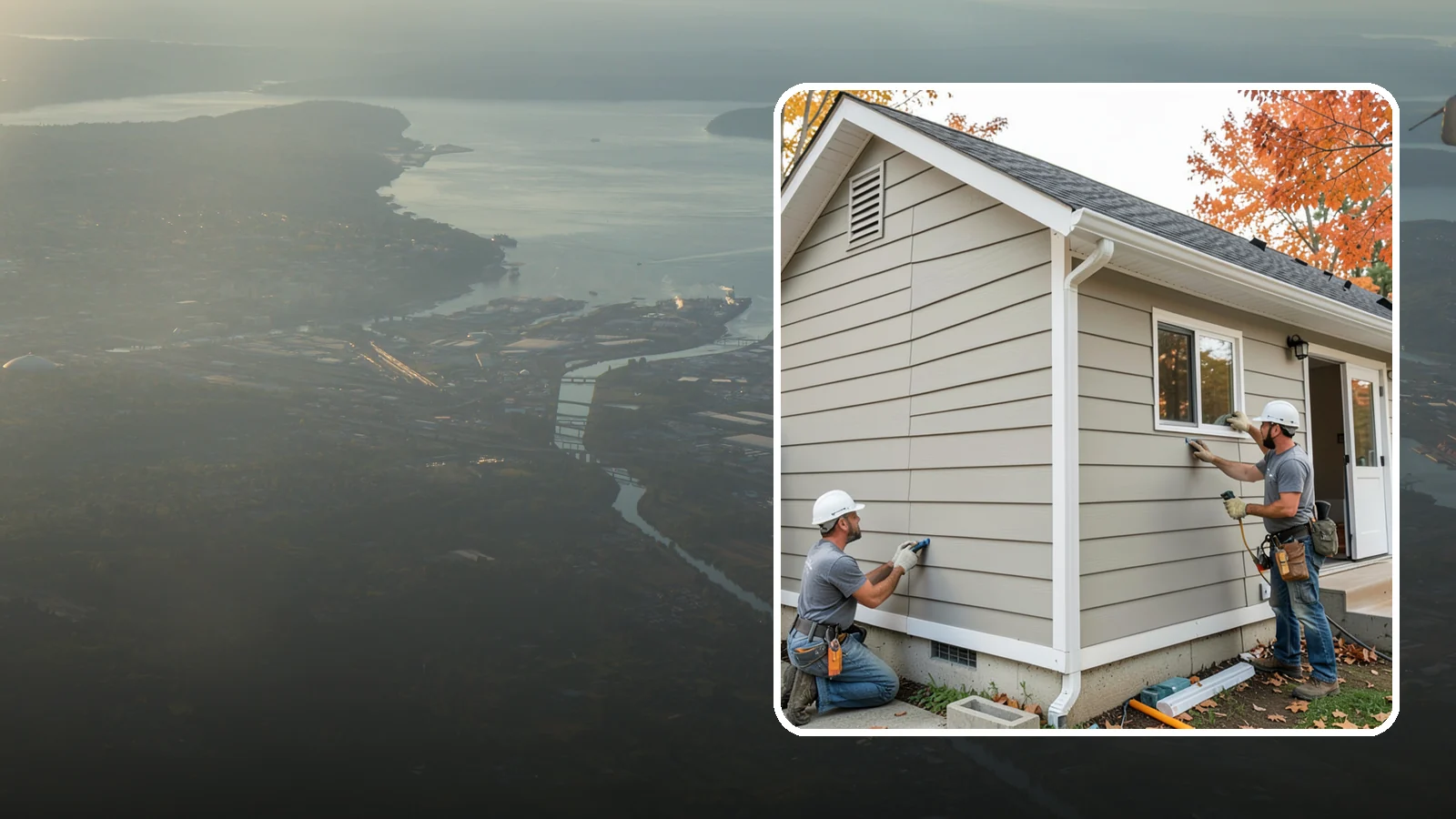LP SmartSide Installation in Fife, Pierce County, WA - We install LP SmartSide engineered siding, treated to withstand the moisture, fungus, and pests common to Puget Sound.