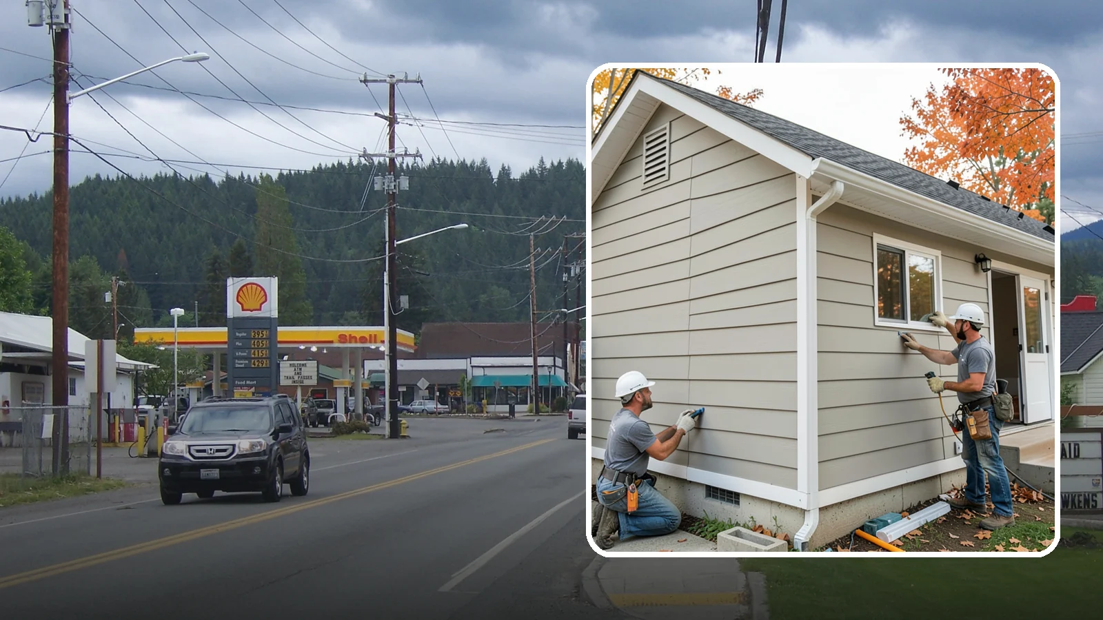 LP SmartSide Installation in Granite Falls, Snohomish County, WA - We install LP SmartSide engineered siding, treated to withstand the moisture, fungus, and pests common to Puget Sound.