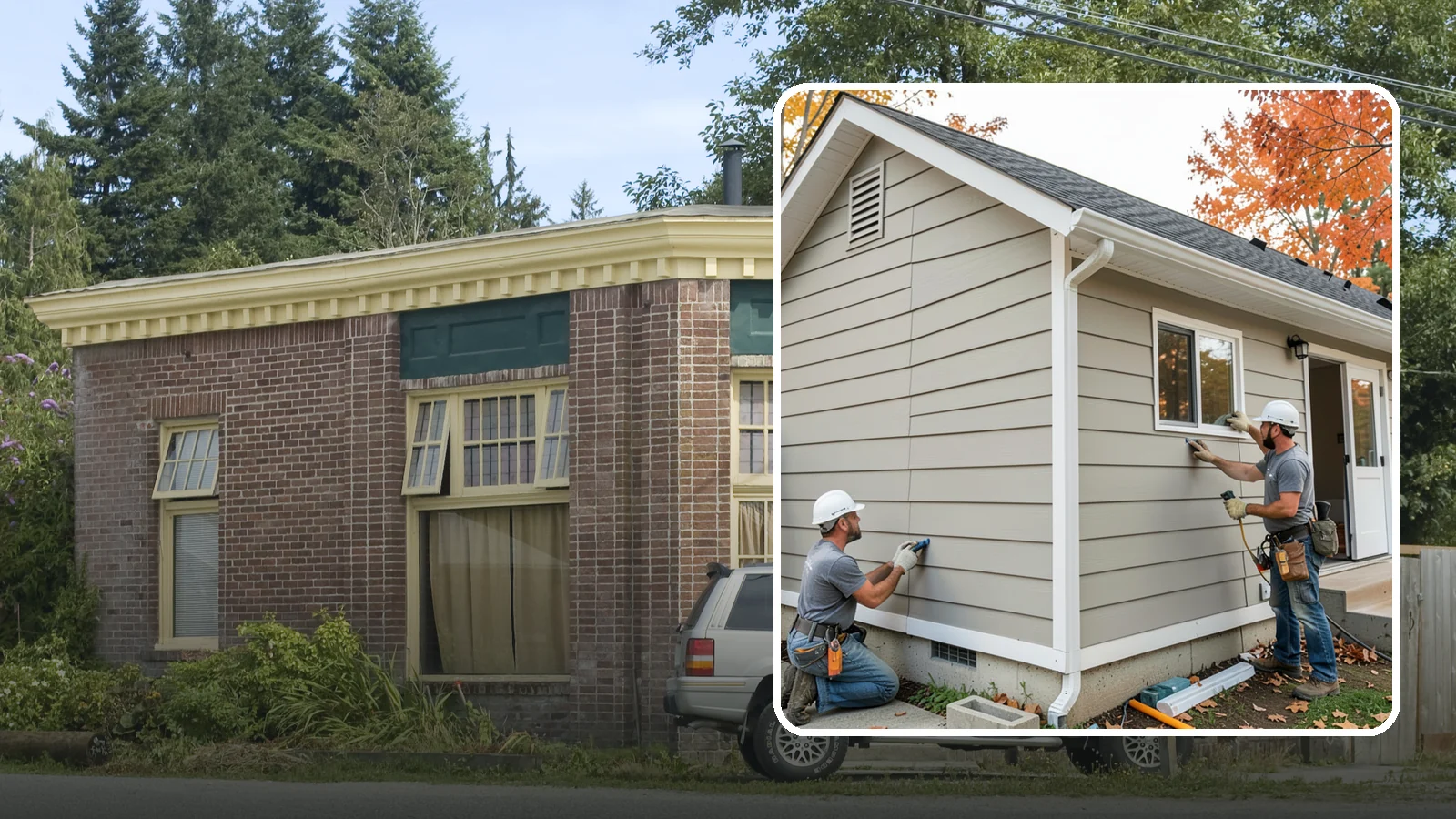 LP SmartSide Installation in Hamilton, Skagit County, WA - We install LP SmartSide engineered siding, treated to withstand the moisture, fungus, and pests common to Puget Sound.