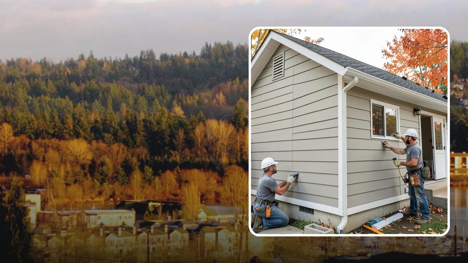LP SmartSide Installation in Kenmore, King County, WA - We install LP SmartSide engineered siding, treated to withstand the moisture, fungus, and pests common to Puget Sound.