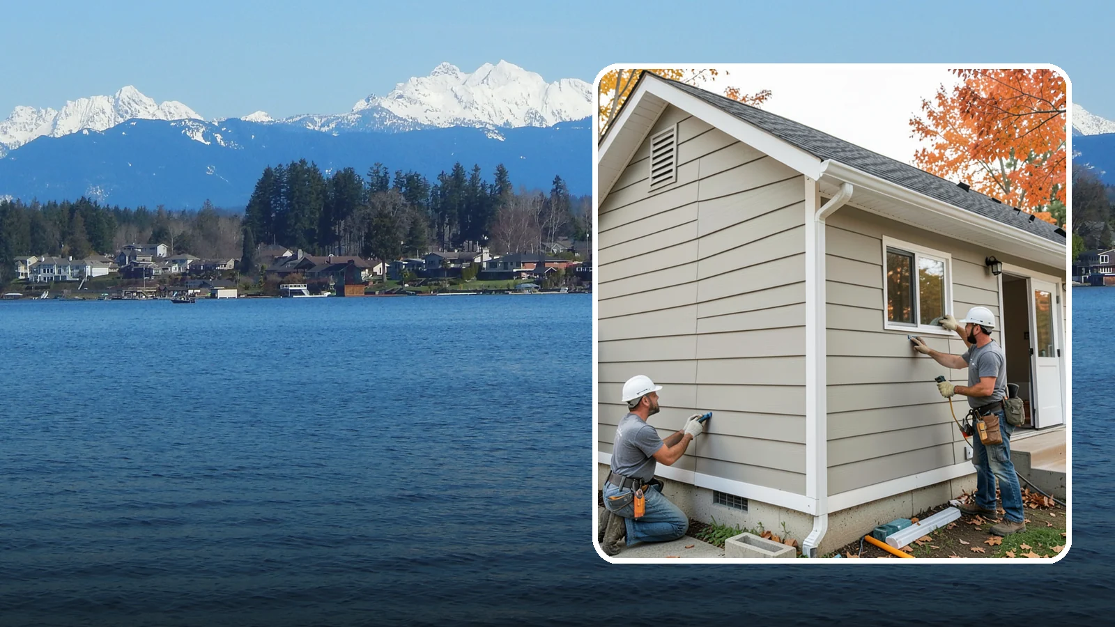 LP SmartSide Installation in Lake Stevens, Snohomish County, WA - We install LP SmartSide engineered siding, treated to withstand the moisture, fungus, and pests common to Puget Sound.