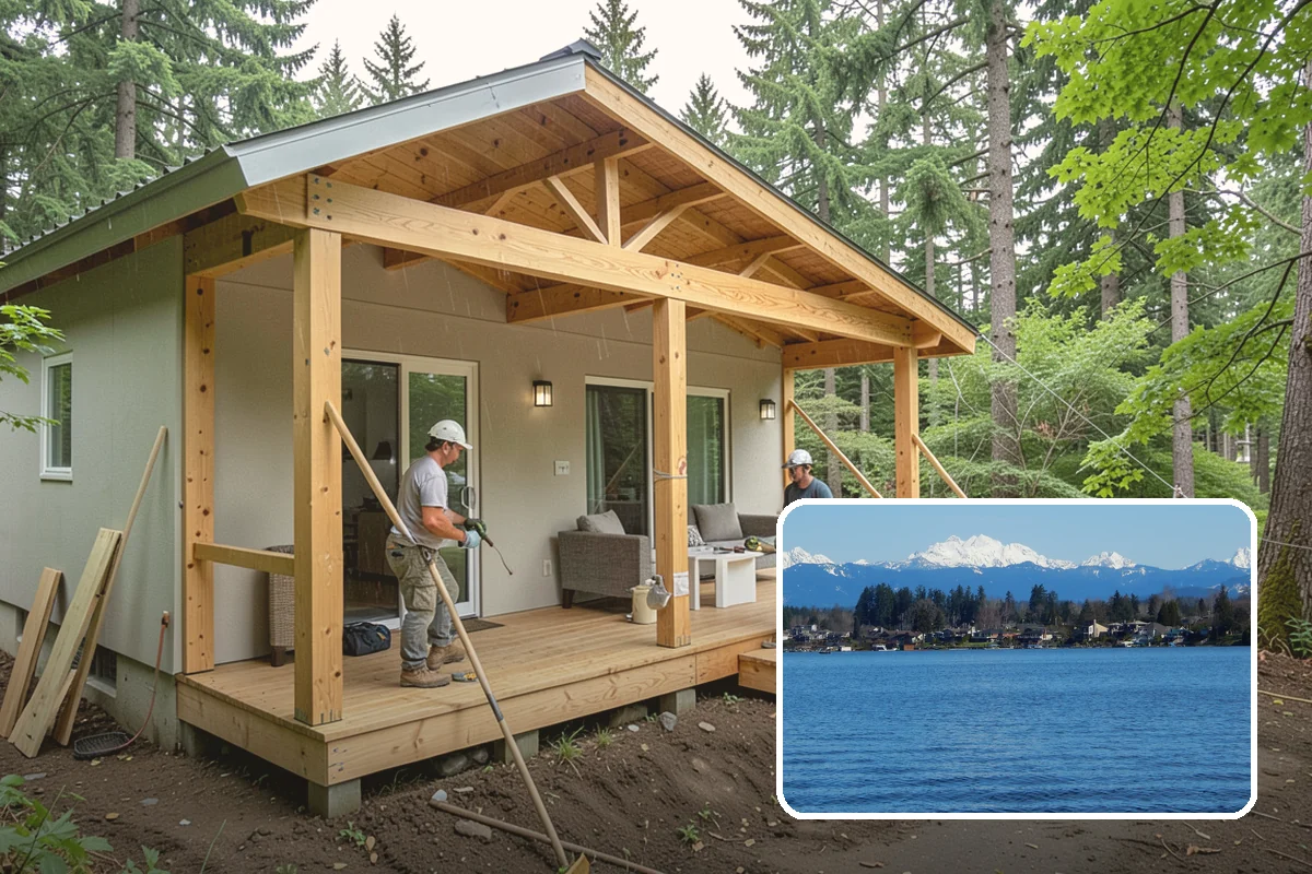 LP SmartSide Installation in Lake Stevens, Snohomish County, WA - SmartGuard treatment resists rot, fungus, and termites