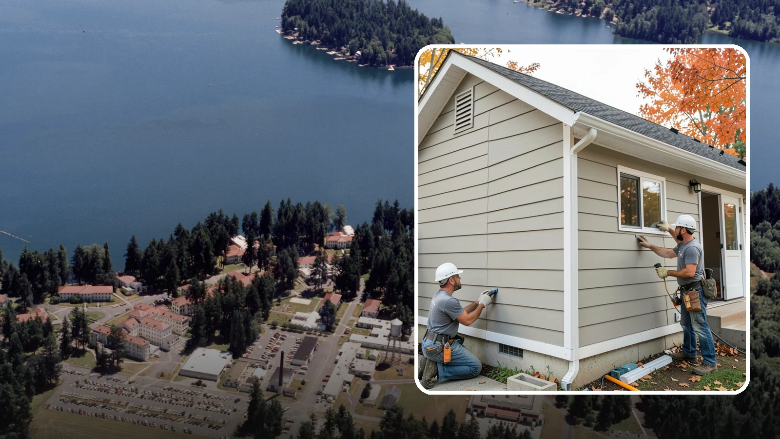 LP SmartSide Installation in Lakewood, Pierce County, WA - We install LP SmartSide engineered siding, treated to withstand the moisture, fungus, and pests common to Puget Sound.