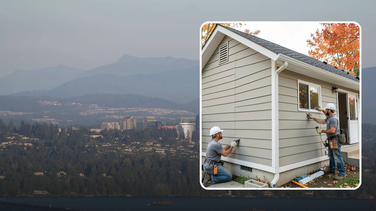 LP SmartSide Installation in Medina, King County, WA - We install LP SmartSide engineered siding, treated to withstand the moisture, fungus, and pests common to Puget Sound.