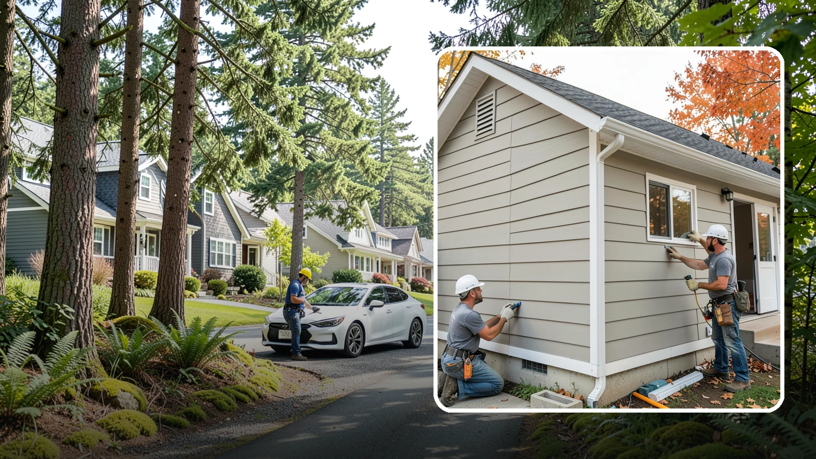 LP SmartSide Installation in Normandy Park, King County, WA - We install LP SmartSide engineered siding, treated to withstand the moisture, fungus, and pests common to Puget Sound.