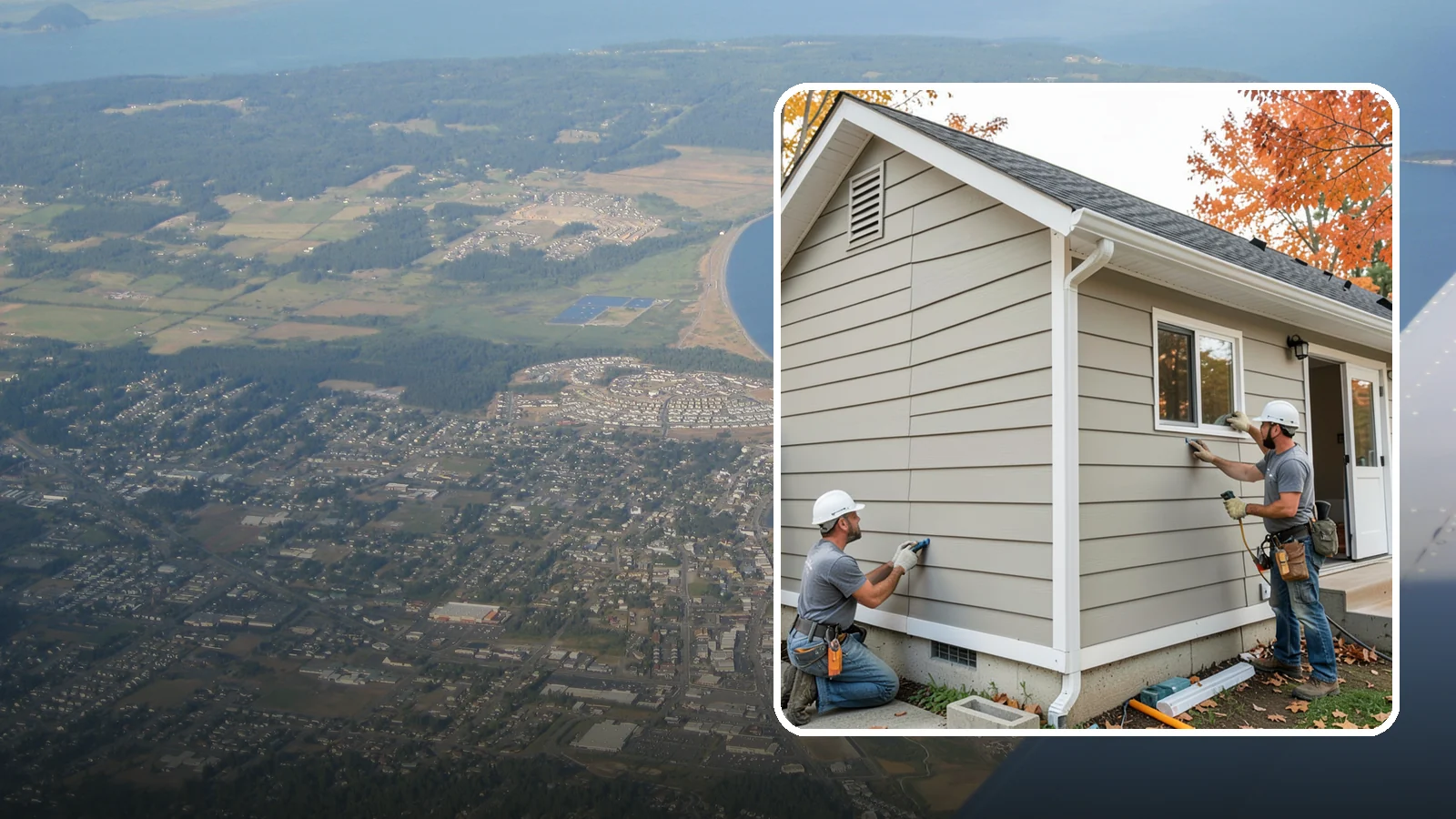 LP SmartSide Installation in Oak Harbor, Island County, WA - We install LP SmartSide engineered siding, treated to withstand the moisture, fungus, and pests common to Puget Sound.
