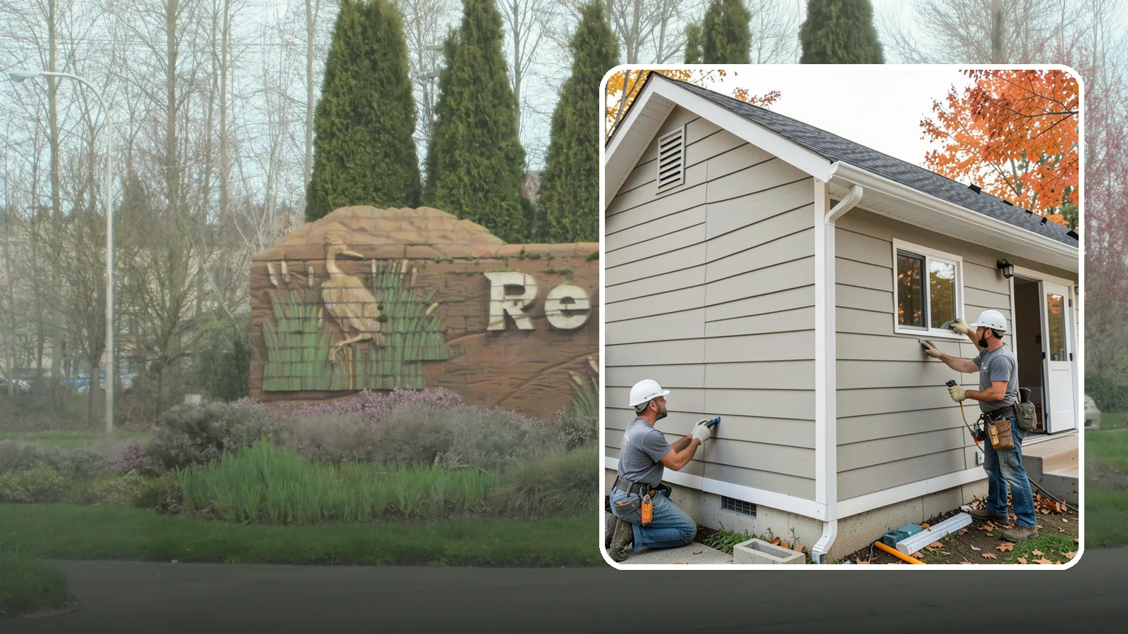 LP SmartSide Installation in Renton, King County, WA - We install LP SmartSide engineered siding, treated to withstand the moisture, fungus, and pests common to Puget Sound.