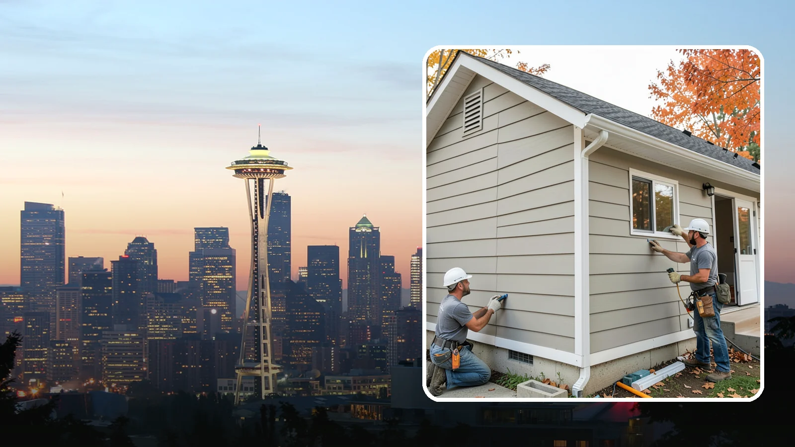 LP SmartSide Installation in Seattle, King County, WA - We install LP SmartSide engineered siding, treated to withstand the moisture, fungus, and pests common to Puget Sound.