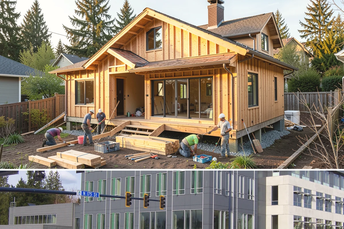 LP SmartSide Installation in Shoreline, King County, WA - We install LP SmartSide throughout the year, prioritizing dry spells so the primer and paint bond cleanly.