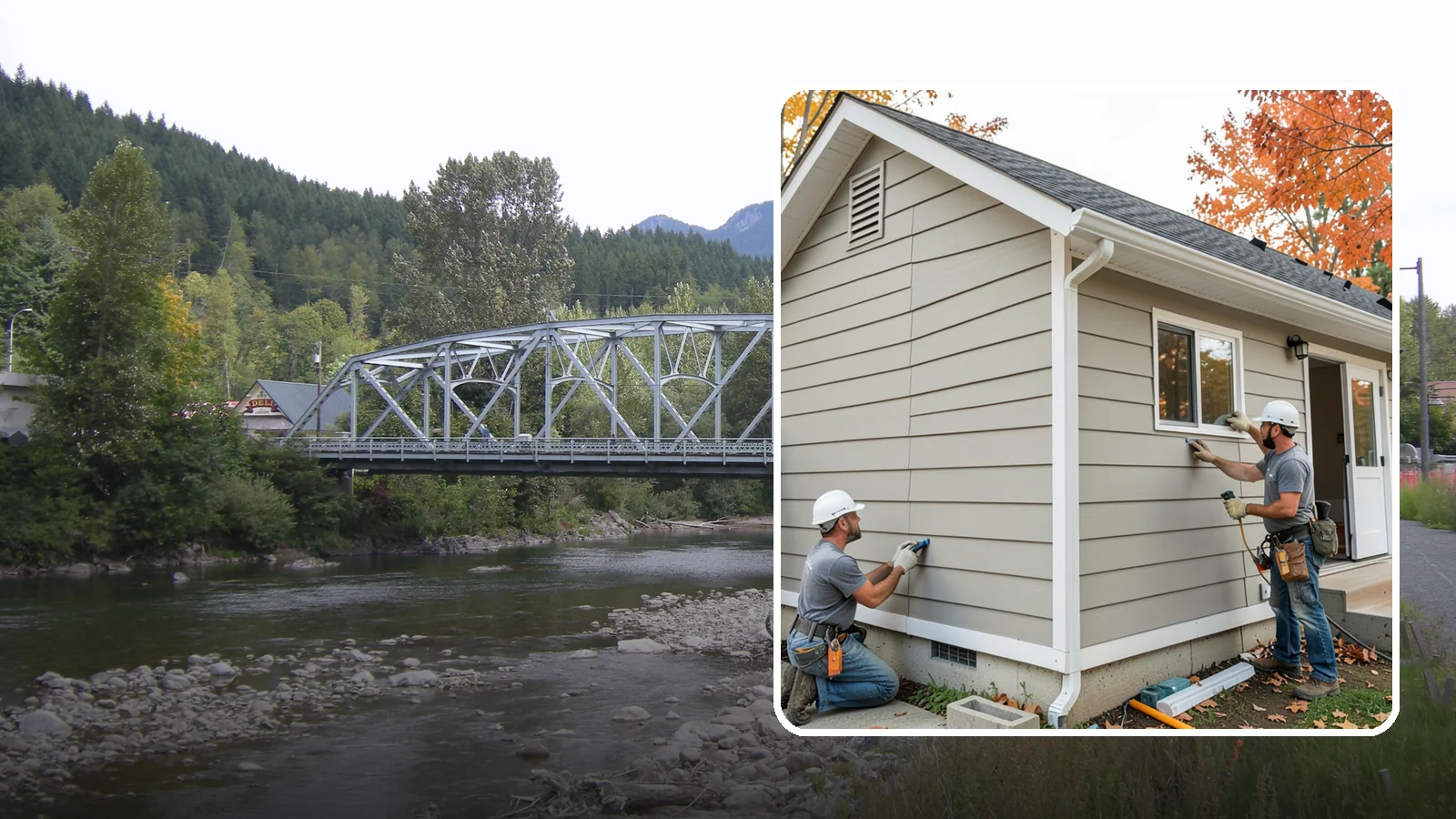 LP SmartSide Installation in Skykomish, King County, WA - We install LP SmartSide engineered siding, treated to withstand the moisture, fungus, and pests common to Puget Sound.