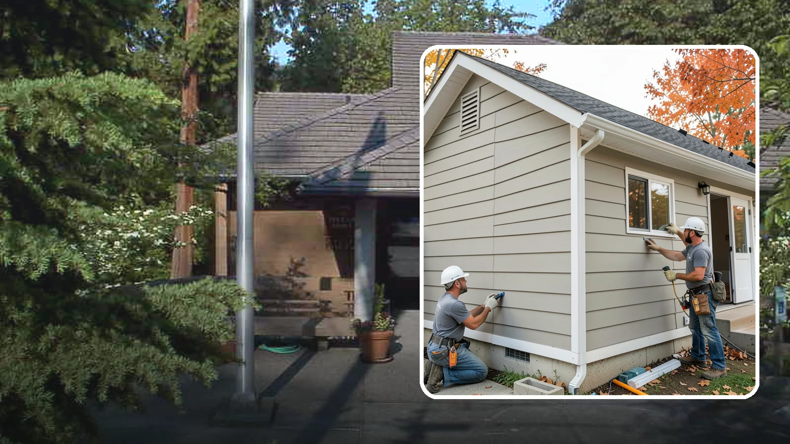 LP SmartSide Installation in Yarrow Point, King County, WA - We install LP SmartSide engineered siding, treated to withstand the moisture, fungus, and pests common to Puget Sound.