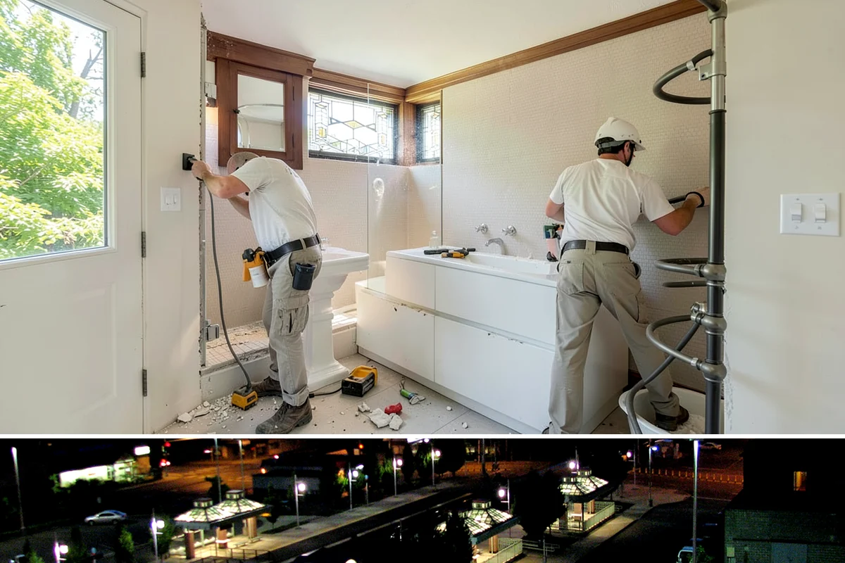 Luxury Home Construction in Auburn, King County, WA - Intricate exterior stone, glass, and roofing go best in the stable summer window, so we plan those phases for dry months.