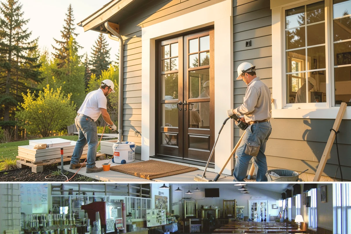 Luxury Home Construction in Black Diamond, King County, WA - Intricate exterior stone, glass, and roofing go best in the stable summer window, so we plan those phases for dry months.