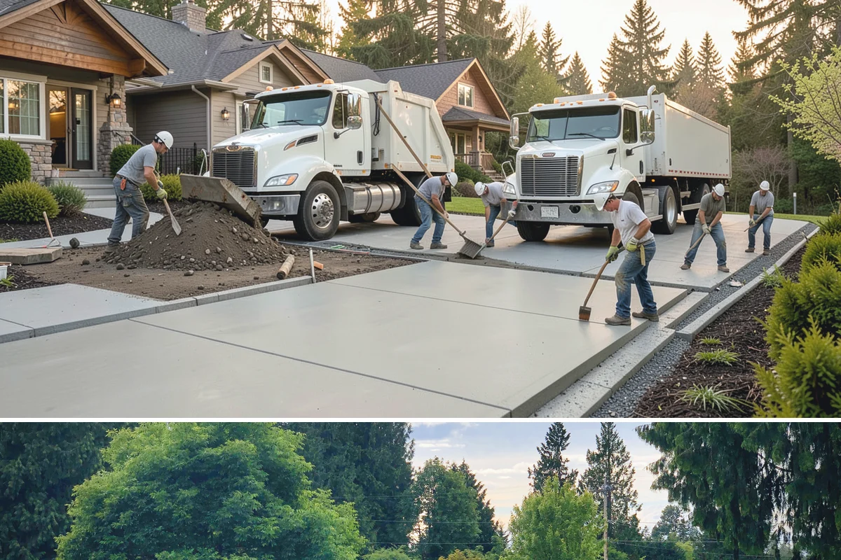 Luxury Home Construction in Bonney Lake, Pierce County, WA - Intricate exterior stone, glass, and roofing go best in the stable summer window, so we plan those phases for dry months.