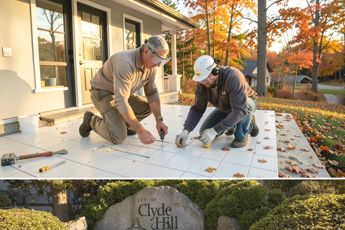 Luxury Home Construction in Clyde Hill, King County, WA - Intricate exterior stone, glass, and roofing go best in the stable summer window, so we plan those phases for dry months.