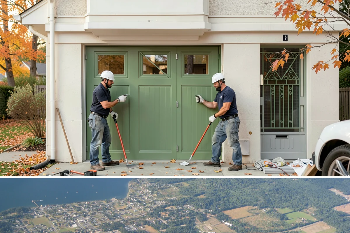 Luxury Home Construction in Coupeville, Island County, WA - Intricate exterior stone, glass, and roofing go best in the stable summer window, so we plan those phases for dry months.