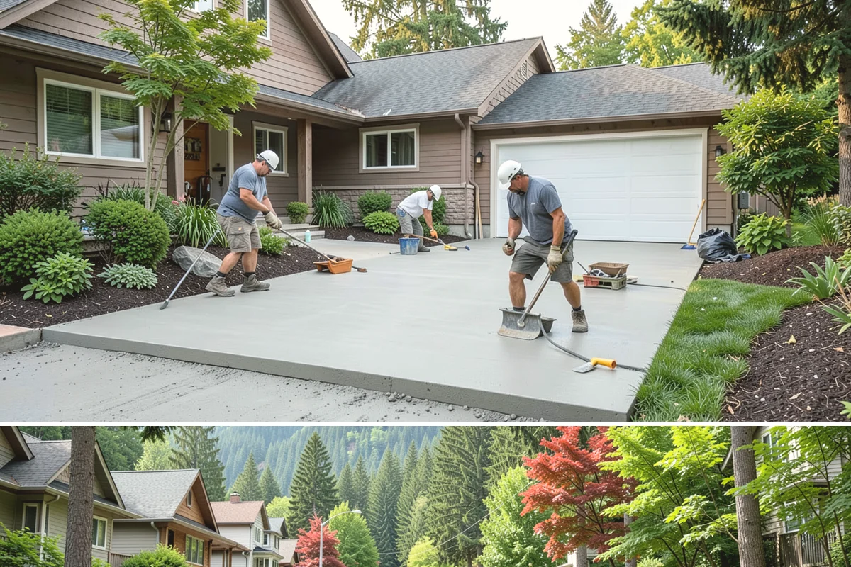 Luxury Home Construction in Darrington, Snohomish County, WA - Intricate exterior stone, glass, and roofing go best in the stable summer window, so we plan those phases for dry months.