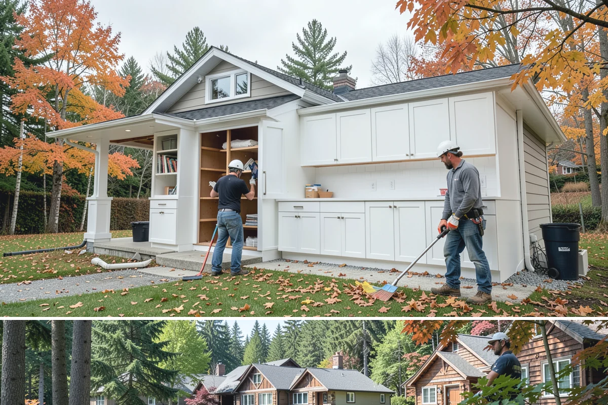 Luxury Home Construction in Edgewood, Pierce County, WA - Intricate exterior stone, glass, and roofing go best in the stable summer window, so we plan those phases for dry months.
