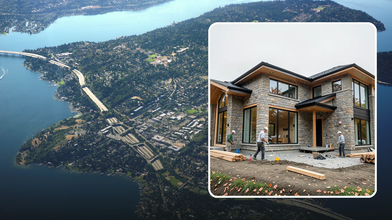 Luxury Home Construction in Mercer Island, King County, WA - High-end custom residences with premium materials, craftsmanship, and architectural detail.
