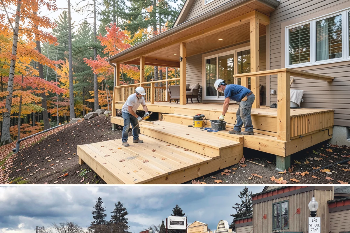 Luxury Home Construction in Roy, Pierce County, WA - Intricate exterior stone, glass, and roofing go best in the stable summer window, so we plan those phases for dry months.