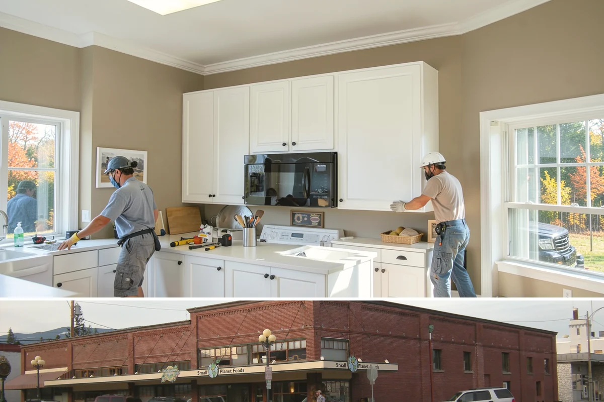 Luxury Home Construction in Sedro-Woolley, Skagit County, WA - Intricate exterior stone, glass, and roofing go best in the stable summer window, so we plan those phases for dry months.