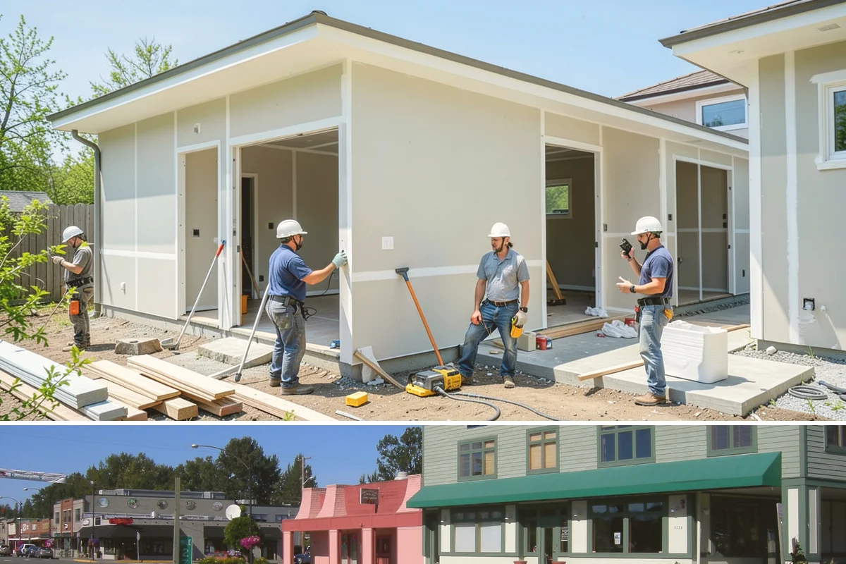 Luxury Home Construction in Snoqualmie, King County, WA - Intricate exterior stone, glass, and roofing go best in the stable summer window, so we plan those phases for dry months.