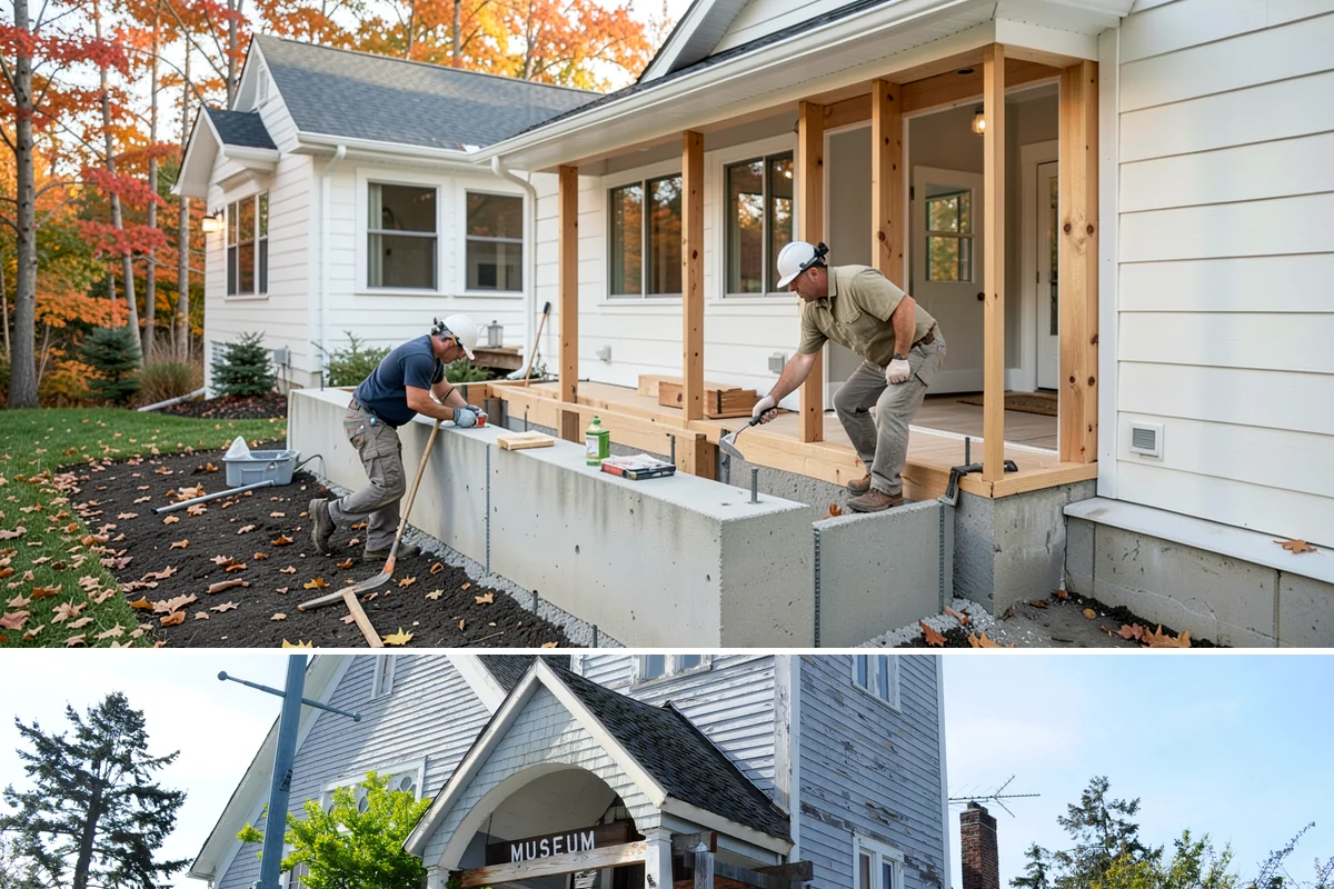 Luxury Home Construction in Steilacoom, Pierce County, WA - Intricate exterior stone, glass, and roofing go best in the stable summer window, so we plan those phases for dry months.