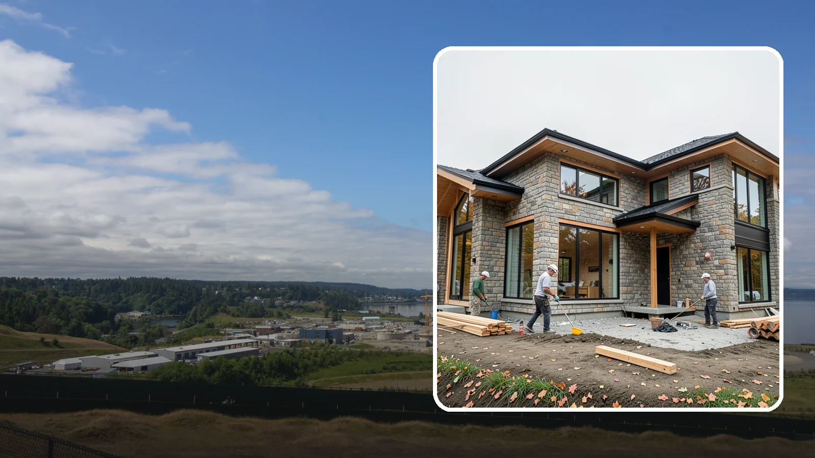 Luxury Home Construction in University Place, Pierce County, WA - High-end custom residences with premium materials, craftsmanship, and architectural detail.