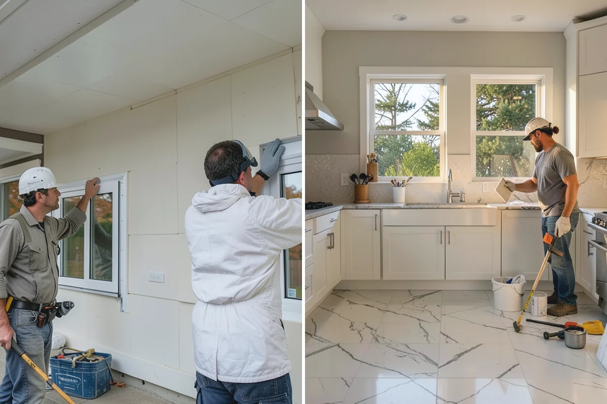 Luxury Vinyl Plank Flooring in Bonney Lake, Pierce County, WA - Inspect and clean the existing subfloor