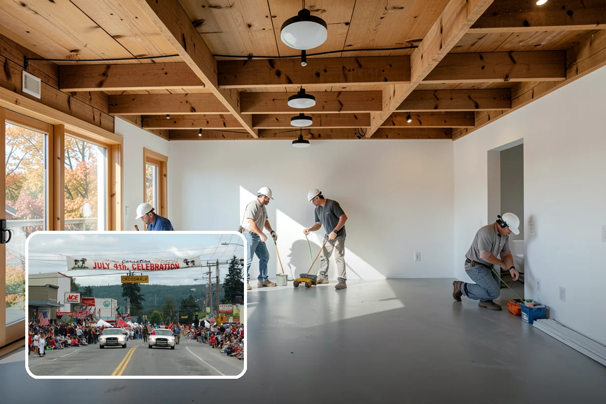 Luxury Vinyl Plank Flooring in Carnation, King County, WA - Completely waterproof for wet PNW spaces