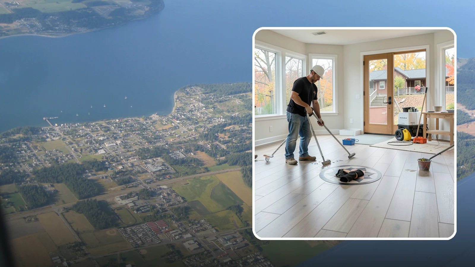 Luxury Vinyl Plank Flooring in Coupeville, Island County, WA - Waterproof luxury vinyl plank flooring built for the wet, busy realities of Northwest family life.
