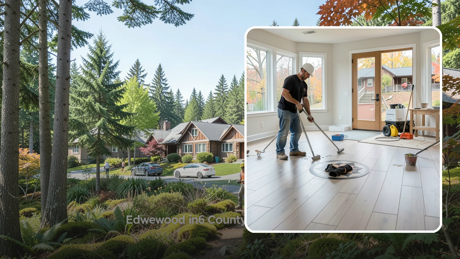 Luxury Vinyl Plank Flooring in Edgewood, Pierce County, WA - Waterproof luxury vinyl plank flooring built for the wet, busy realities of Northwest family life.