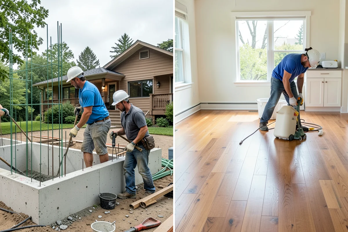 Luxury Vinyl Plank Flooring in Everett, Snohomish County, WA - Inspect and clean the existing subfloor