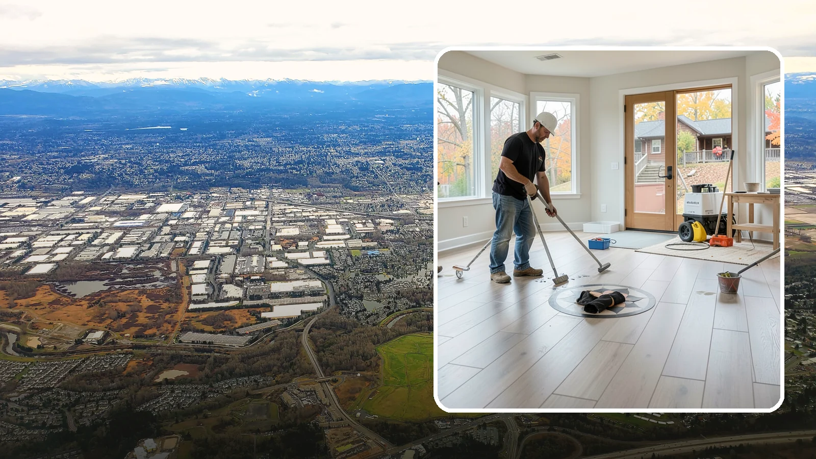 Luxury Vinyl Plank Flooring in Kent, King County, WA - Waterproof luxury vinyl plank flooring built for the wet, busy realities of Northwest family life.
