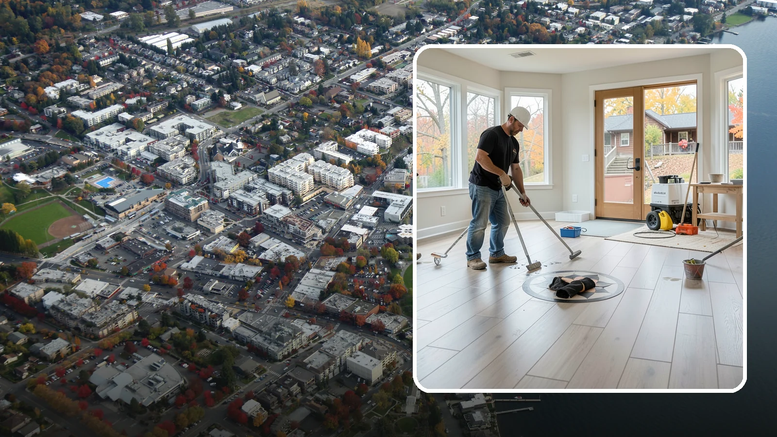 Luxury Vinyl Plank Flooring in Kirkland, King County, WA - Waterproof luxury vinyl plank flooring built for the wet, busy realities of Northwest family life.