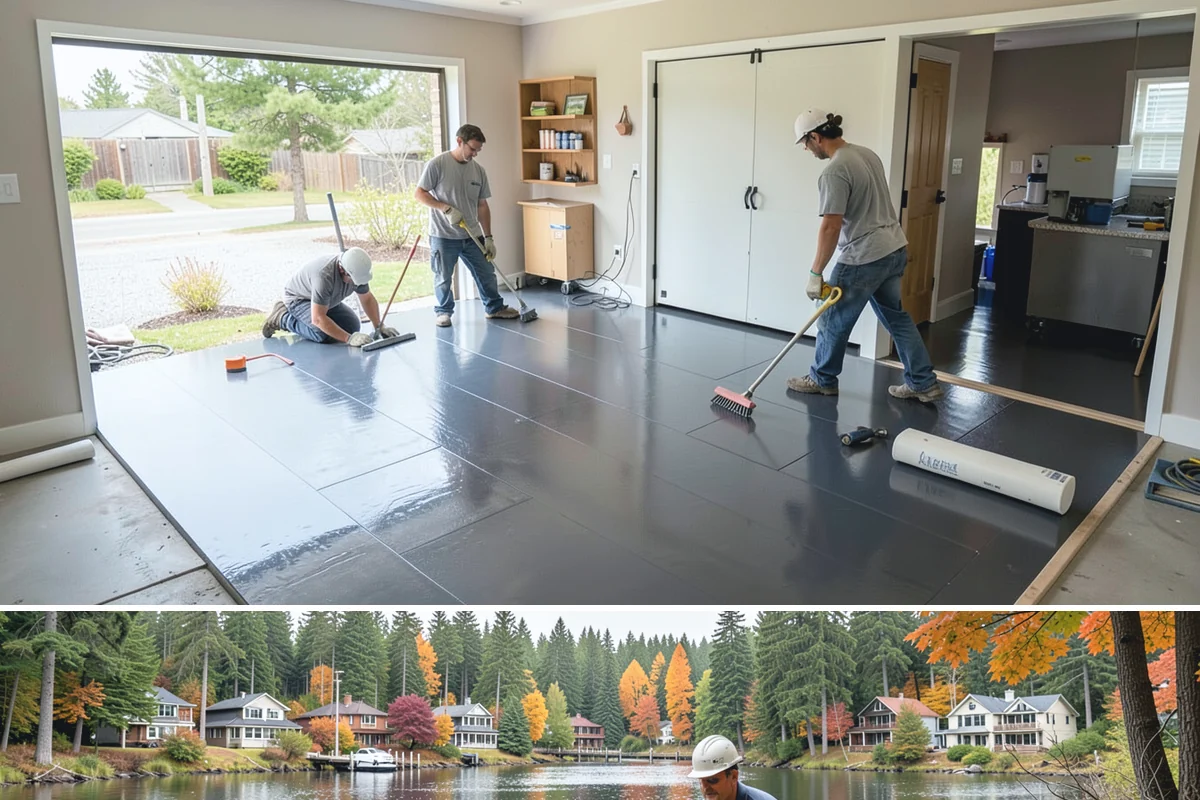 Luxury Vinyl Plank Flooring in La Conner, Skagit County, WA - Because it is waterproof and low-fuss, LVP can be installed comfortably in any season, including our rainy winter months.
