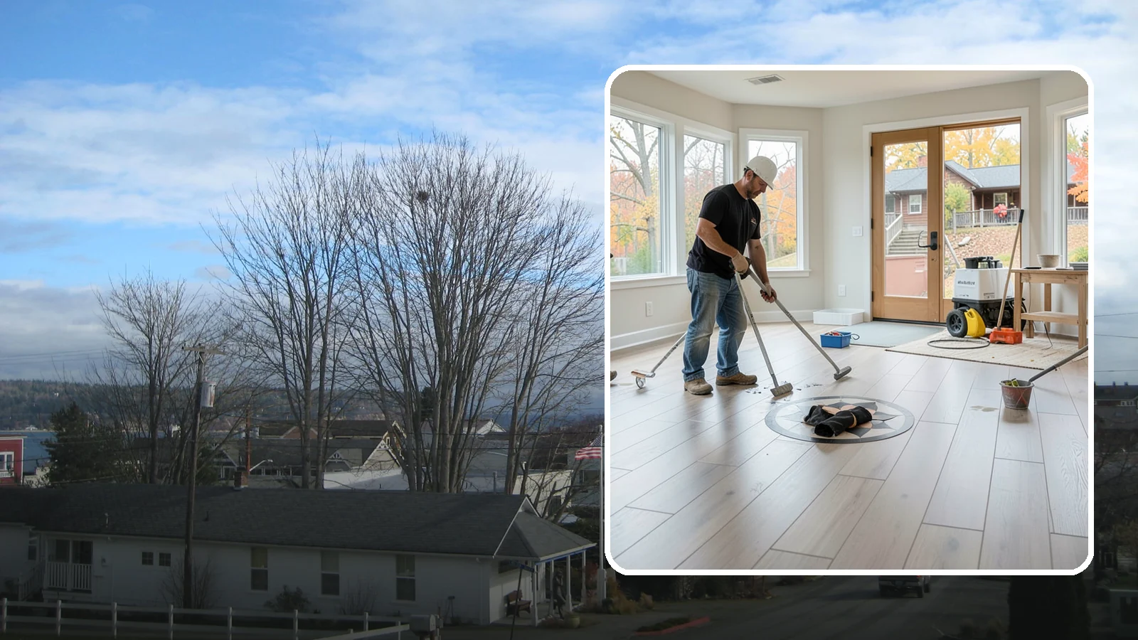 Luxury Vinyl Plank Flooring in Langley, Island County, WA - Waterproof luxury vinyl plank flooring built for the wet, busy realities of Northwest family life.
