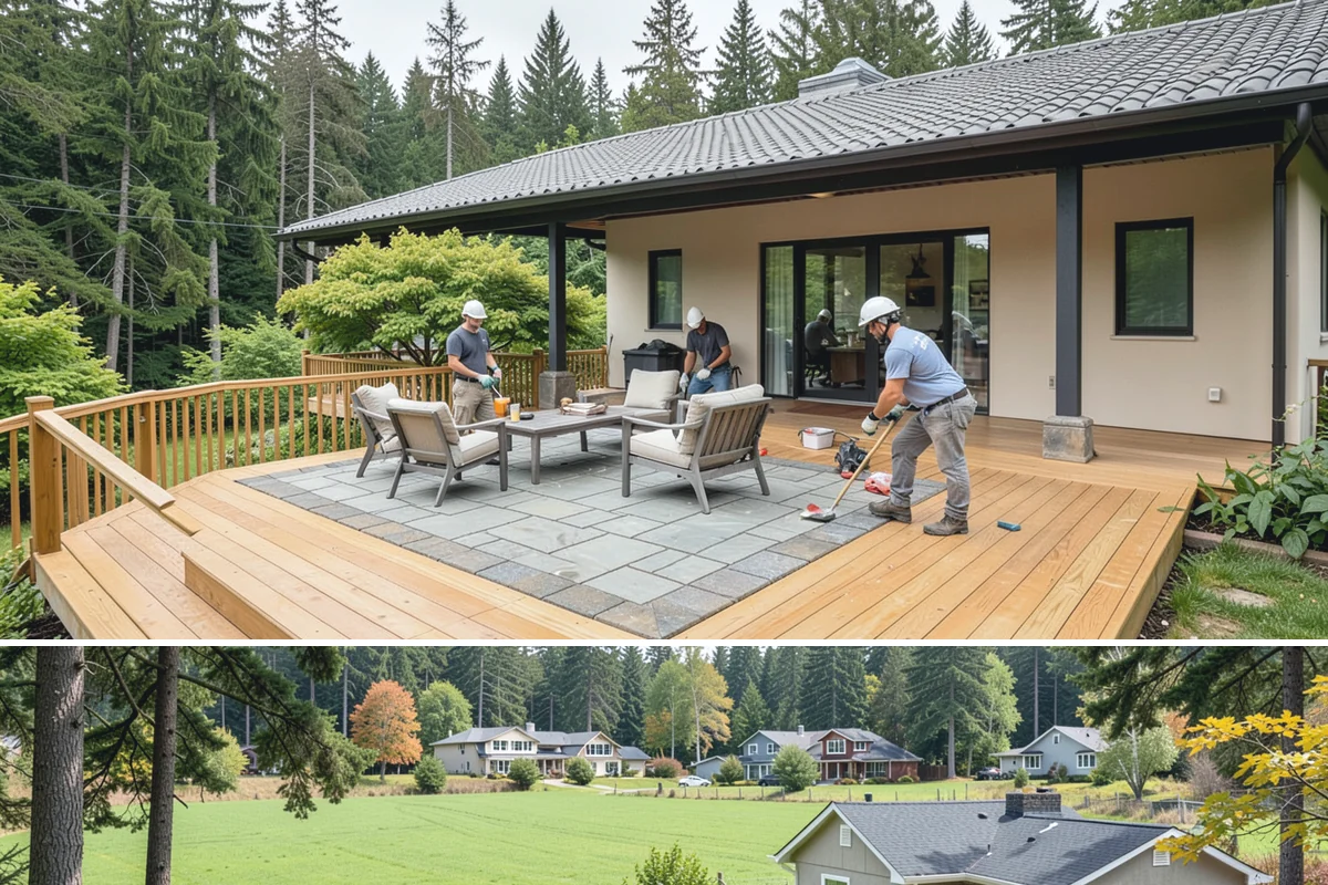 Luxury Vinyl Plank Flooring in Lyman, Skagit County, WA - Because it is waterproof and low-fuss, LVP can be installed comfortably in any season, including our rainy winter months.