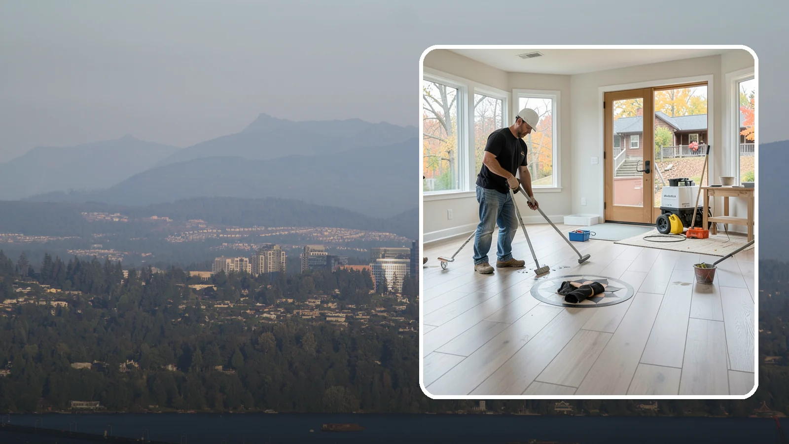Luxury Vinyl Plank Flooring in Medina, King County, WA - Waterproof luxury vinyl plank flooring built for the wet, busy realities of Northwest family life.